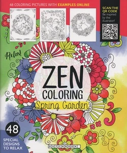 ZEN COLORING-Spring Garden-48 Dibujos-Jardín-Flores-para pura relajación - Imagen 1 de 2