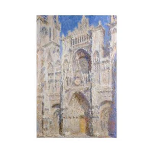 Claude Monet, Rouen Cathedral, Portal Sunlight, Semi-Metallic Gloss, 20" x 30" - Picture 1 of 10