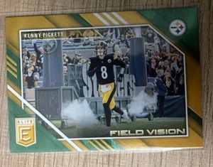 Kenny Pickett 2023 Donruss Elite Field Vision Green #FV-10 Pittsburgh Steelers - Picture 1 of 2
