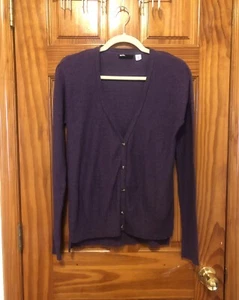 BDG Damen S lila V-Ausschnitt Knopf Cardigan Pullover Small - Bild 1 von 6