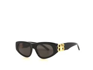 Balenciaga BB0095S 0095S 001 Black Gold Gray Sunglasses 0095 - Picture 1 of 5