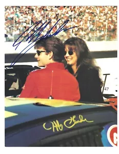 Auto NOT from/pack-Jeff Gordon w/Brooke-8 x 10 photo! - Picture 1 of 1
