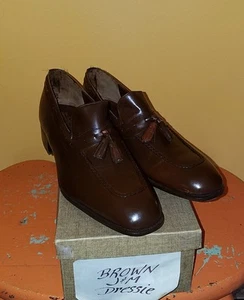 Mocasines de colección Johnston & Murphy marrones borla zapatos sin cordones para hombre Reino Unido 10 EE. UU. 10,5 - Imagen 1 de 9