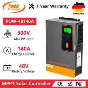 PowMr 140A MPPT Solarladeregler 48V Battery Regulator MAX PV 500V Input Dual - Bild 1 von 12
