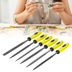 6Pcs Small File Set Pointed Square Flat Bearing Files Accessory New - Picture 1 of 22
