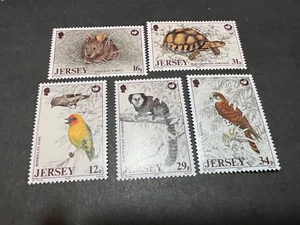 JERSEY 1988 MNH WILDLIFE PRESERVATION Scott 456-460 set of 5 combine shipping - Picture 1 of 1
