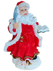 Figurine vintage collection K's Père Noël tenue bonne liste 4,5"