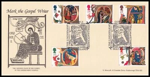 1991 GB Navidad S.Muscroft FDC Lindisfarne Evangelios Isla Santa SHS - Imagen 1 de 1