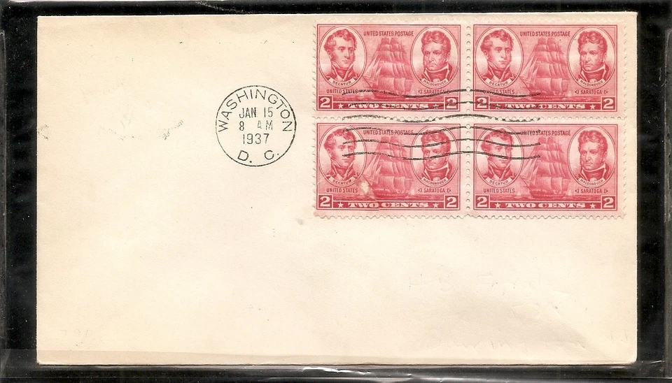 US SC # 791 Navy FDC. No Cachet  - Image 1 of 1