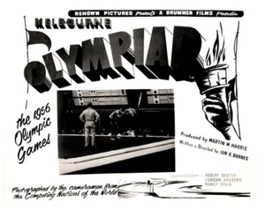 Olympic Games Melbourne Olympiad Original Lobby Card 1956 Wrestling - Picture 1 of 1