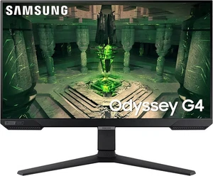 SAMSUNG 25" Odyssey G4 Series FHD Gaming Monitor, 240Hz, LS25BG402ENXGO - BLACK - Picture 1 of 5
