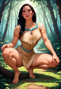 Impresión artística "Pocahontas" 13x19 limitada a 20 copias numeradas a mano - Imagen 1 de 1
