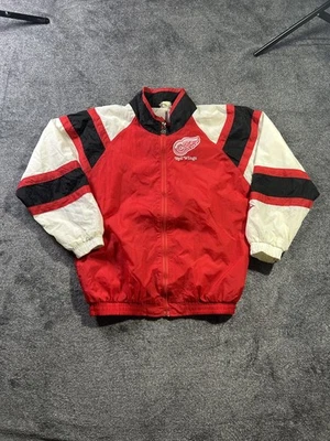 Vintage Detroit Red Wings Jacket Mens XL Red White NHL Hockey Windbreaker 90s - Image 1 of 4