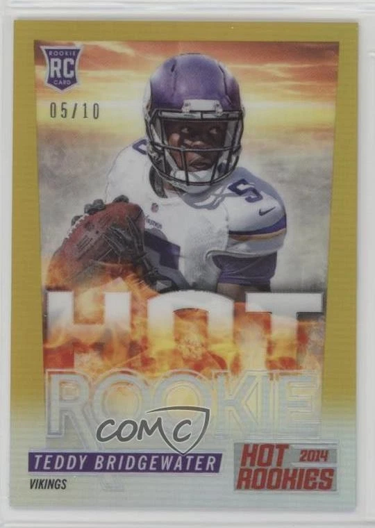 2014 Panini Hot Rookies Fat Pack Gold Prizm /10 Teddy Bridgewater #HR-TB RC - Image 1 of 2