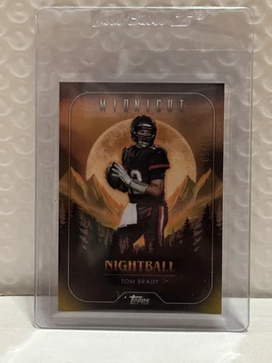 2024 Topps Midnight Tom Brady #NB-18 Nightball Summer Solstice #/50 - Image 1 of 2