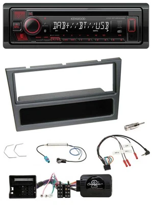 Kenwood Lenkrad CD USB Bluetooth DAB Autoradio für Opel Corsa C Meriva Vectra C - Bild 1 von 4