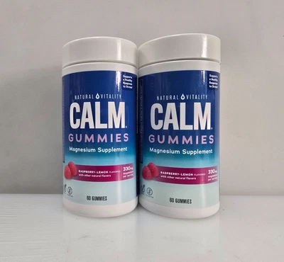 (2) Gomitas calmantes naturales veganas Natural Vitality para el estrés EXP: 08/2026+ Foto 1 de 3