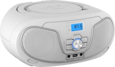 Philips Top-Loading CD Boombox with Bluetooth, FM Radio, USB/ Clear Stereo Sound - Image 1 of 4