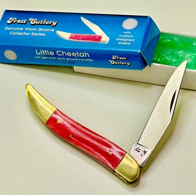 PEQUEÑO GUEPARDO - PALILLO DE DIENTES largo de 3,5" por FROST con ACERO ALEMÁN -- ((NUEVO en CAJA)) Foto 1 de 4