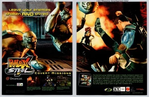 Max Steel Sega Dreamcast Nintendo Gameboy Color Promo 2001 2Page Advertisement - Picture 1 of 5