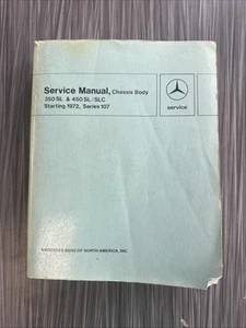 Mercedes-Benz 350SL 450SL 380SL SLC Chassis & Body 107 Service Manual 1972-1982 - Picture 1 of 4