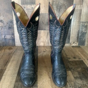 Panhandle Slim Vintage Buckaroo Tall Western Cowboy Boots Mens 9.5 D - Picture 1 of 12