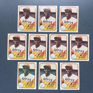 Ten (10) count lot of 1981 Fleer #78 Joe Morgan - Astros - Picture 1 of 2