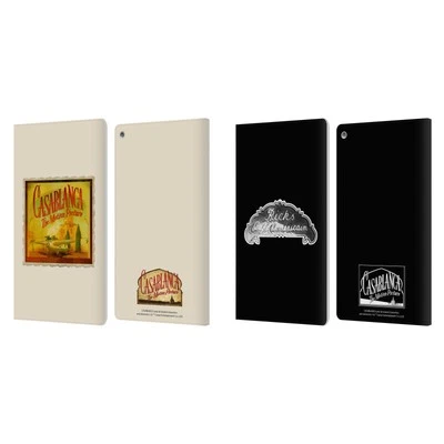 OFFICIAL CASABLANCA GRAPHICS LEATHER BOOK WALLET CASE COVER FOR AMAZON FIRE - Image 1 of 4