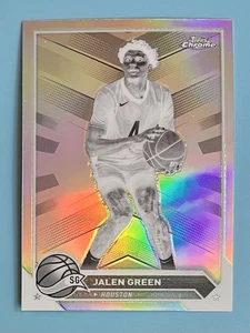 2023-24 Topps Chrome Jalen Green #37 Negative Refractor Houston Rockets - Picture 1 of 2