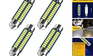 578 Led Bulb 211-2 41mm 42mm 1.65in for Car Map Light Dome 42mm 578 4pcs white - Picture 1 of 8