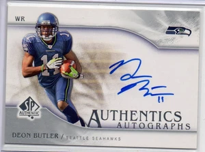 2009 Upper Deck SP autentico, DEON BUTLER Rookie AUTO, Seattle Seahawks, SP - Foto 1 di 2