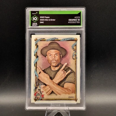 2023 Topps Allen & Ginter #223 DMC Run-DMC Hip Hop Legend Degree 10 Gem Mint - Image 1 of 4