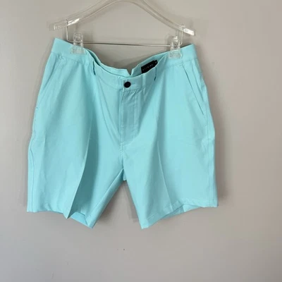 Pantalones Cortos Dunning Golf Performance Hombres Talla 38 8” Entrepierna Azul Teal Golf Elastizados NUEVO Foto 1 de 4