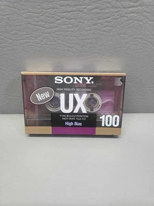 Sony UX 100 High Bias Type II 100 Min. Audiokassette Tape Rohling UX100 - Bild 1 von 6