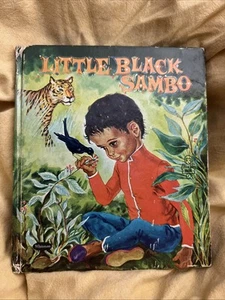 "LITTLE BLACK SAMBO" TELL-A-TALE BOOK Whitman Publishing 1959 Childrens Book BS1 - Picture 1 of 12