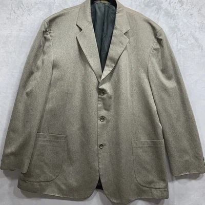 J Ferrar Jacket Men 48R Brown Microfiber Polyester Blend 3 Button Jacket - Image 1 of 4