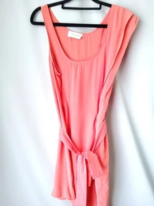 Zimmermann Coral Pink Silk Size 1 Ruffle Dress - Bild 1 von 7