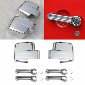 Chrome ABS Rearview Mirror & Door Handle Trim For 07-12 Dodge Nitro Jeep Liberty - Picture 1 of 12