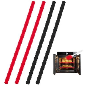 4 Pack Silicone Oven Rack Guards Heat Resistant Edge Protector Cover Shields - Picture 1 of 5