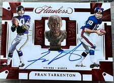 2022 PANINI FLAWLESS FRAN TARKENTON ON CARD AUTO RUBY 4/8 💎🔥💎