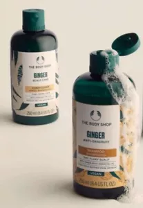 The Body Shop Ginger Anti Dandruff Shampoo and Conditioner 400ml Brand New Vegan - Picture 1 of 3