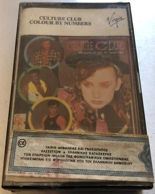 CULTURE CLUB Colour By Numbers VIRGIN 262 VG 50008 HTF SEALED '83 GREEK CASSETTE - Image 1 of 2