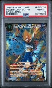 Vegeta The Power of a Super Saiyan Foil SPR Dragon Ball Super Card Game PSA 10 - Picture 1 of 2
