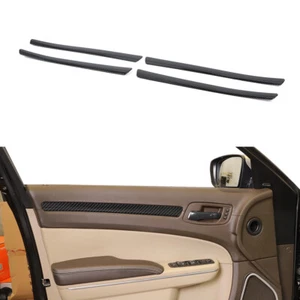 Interior Door Panel Cover Trim Strips For Chrysler 300/300C 2011+ Carbon Fiber - Picture 1 of 8