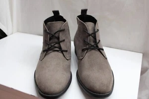 **Nwob ASOS Men's Grey Suede Chelsea Boots Size 9 - Picture 1 of 8