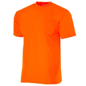 Camisetas de seguridad naranja Hi Vis secado rápido mangas cortas JORDESTECH - Imagen 1 de 7