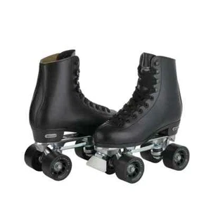 Chicago men s Classic Roller Skates - Premium black Quad Rink Skates Size 5 US - Picture 1 of 5