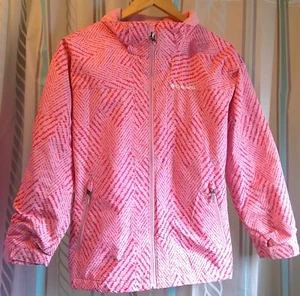 "Columbia" Omni-Heat Thermal Reflective Spring/Rain JACKET n Pink Girl L (14/16) - Picture 1 of 7