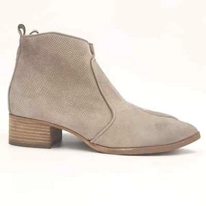 Paul Green Danny Block Heel Ankle Boots Booties Women's UK Size 5 Beige - Picture 1 of 11