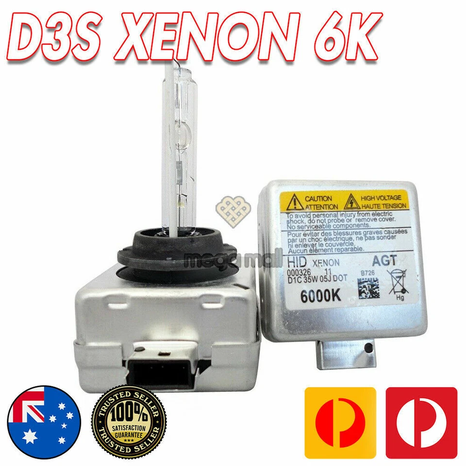 2x D3S 35W Xenón HID Faro Globo Bombillas 6000K Para AUDI BMW Mercedes-Benz NUEVO Foto 1 de 4